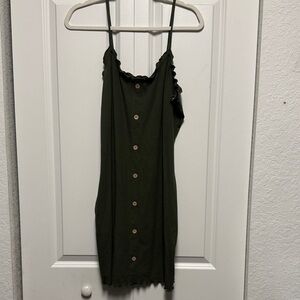 No Boundaries Olive Green Knit Top